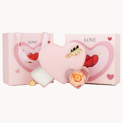 Caja Corazón con Collar Personalizado Para San Valentín